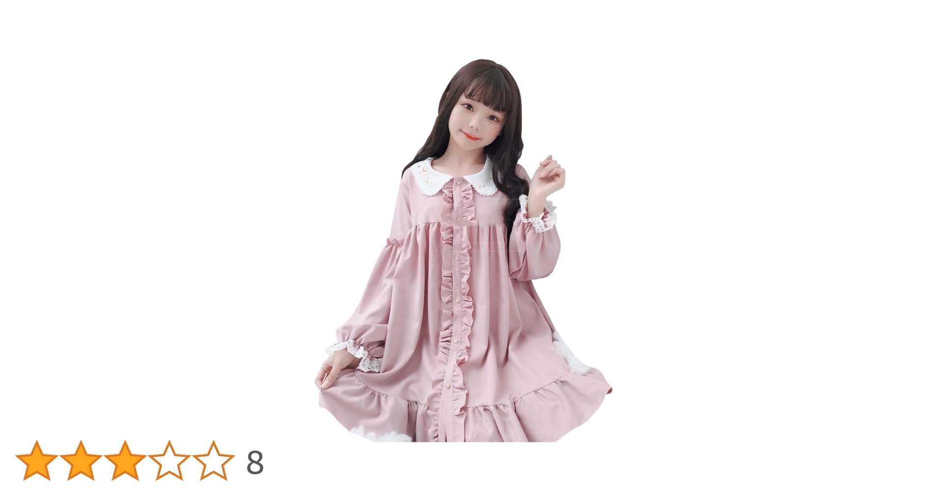ピンクフリルガーリーパジャマ　姫系　ロリータ Amazon.co.jp: ロリータ服 ワンピース コスプレ パジャマ式